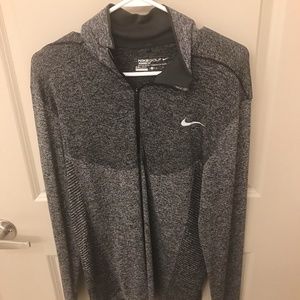 Nike Golf Black/Grey DriFit 1/4 Zip Jacket Size M
